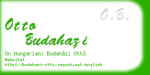 otto budahazi business card